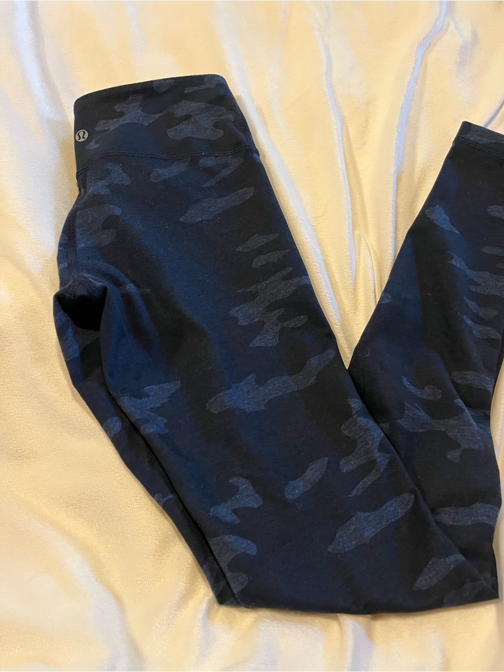 lululemon athletica Navy and Black Camo Exercise Pants